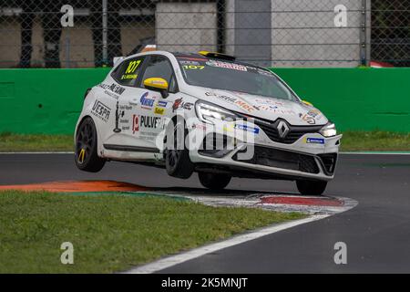 107 RICCIARINI Cristian (ita), Essecorse, Clio Cup 2022, Aktion während der 12. Runde des Clio Cup Europe 2022, vom 7. Bis 9. Oktober auf dem Autodromo Nazionale di Monza in Monza, Italien - Foto Marc de Mattia / DPPI Stockfoto