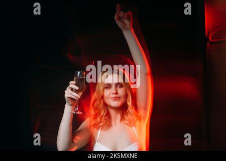 weihnachtsfeier festliche Frau Urlaub Geist Stockfoto