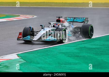 9.. Oktober 2022; Suzuka Circuit, Ino, Suzuka City, Präfektur Mie, Japan: FIA F1 Grand Prix of Japan, Renntag; Mercedes AMG Petronas F1 Team, George Russell Stockfoto