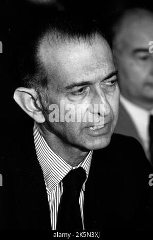 Jose Alfredo Martinez de Hoz, argentinischer Ökonom und Wirtschaftsminister, Proceso de Reorganisacion Nacional (1976-1980) Stockfoto