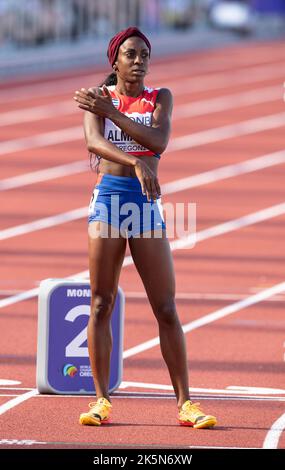 Rose Mary Almanza aus Kuba, die am 21.. Juli bei den Leichtathletik-Weltmeisterschaften in Hayward Field, Eugene, Oregon, USA, in den Damen-800m-Läufen antritt Stockfoto