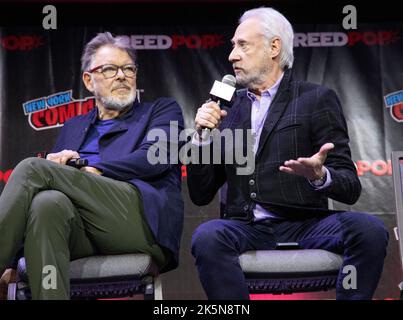 New York, USA. 08. Oktober 2022. Cast-Mitglieder von Paramount Plus's Syar Trek Picard-Panel am NYCC. Veronica Bruno/Alamy Stockfoto