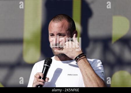 Paris, Frankreich. 8. Oktober 2022. Sami El Gueddari nimmt am ersten Paralympischen Tag Teil, 2 Jahre vor den Paralympischen Spielen 2024 in Paris am 8. Oktober 2022 Stockfoto