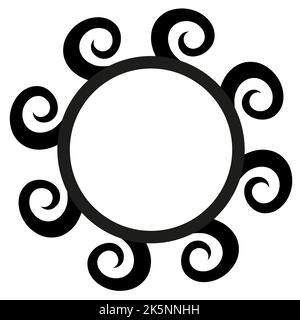 Altgriechischer Rahmen mit Muster, antike Grenze aus Griechenland Stock Vektor