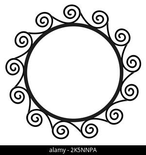 Altgriechischer Rahmen mit Muster, antike Grenze aus Griechenland Stock Vektor