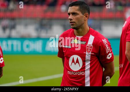 Gianluca Caprari (#17 AC Monza) während der italienischen Meisterschaft Serie Ein Fußballspiel zwischen AC Monza und Spezia Calcio am 9. Oktober 2022 im U-Power Stadium in Monza, Italien - Foto Morgese-Rossini / DPPI Stockfoto
