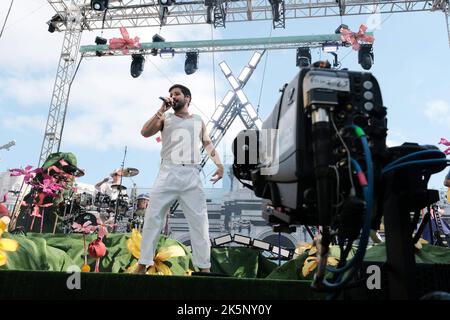 Madrid, Spanien. 09. Oktober 2022. Konzert von Sänger Camilo in Madrid. 9. Oktober 2022 Credit: CORDON PRESS/Alamy Live News Stockfoto