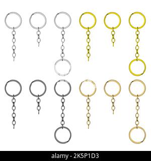 Kette, mit Ring, für Schlüsselbund oder Schlüssel Stockfoto