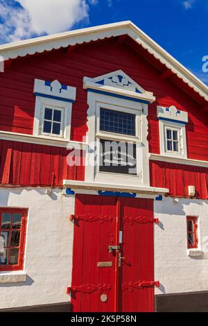 Fischrestaurant in der Marina, Skagen, Dänemark, Europa Stockfoto