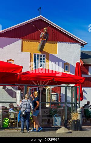 Fischrestaurant in der Marina, Skagen, Dänemark, Europa Stockfoto