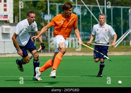 Kapstadt, Südafrika. 9.. Oktober 2022. 20221009 WorldHockeyMasters Day9 Credit: Mo Bassa/Alamy Live News Stockfoto