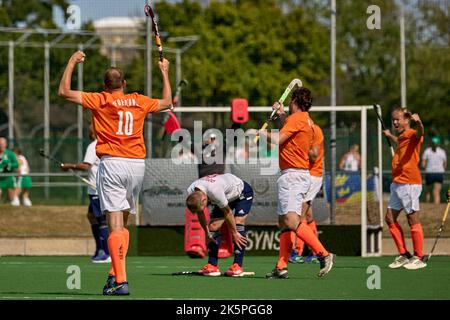 Kapstadt, Südafrika. 9.. Oktober 2022. 20221009 WorldHockeyMasters Day9 Credit: Mo Bassa/Alamy Live News Stockfoto