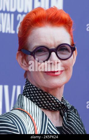 Sandy Powell nimmt an der Living Premiere im Rahmen des BFI London Film Festival 66. in Paris, Frankreich, am 09. Oktober 2022 Teil. Foto von Aurore Marechal/ABACAPRESS.COM Stockfoto