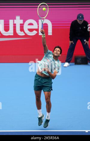 Tokio, Japan. 9. Oktober 2022. Marcelo Melo Tennis : Rakuten Japan Open Tennis Championships 2022 Men's Doubles Final im Ariake Colosseum in Tokio, Japan . Quelle: AFLO SPORT/Alamy Live News Stockfoto
