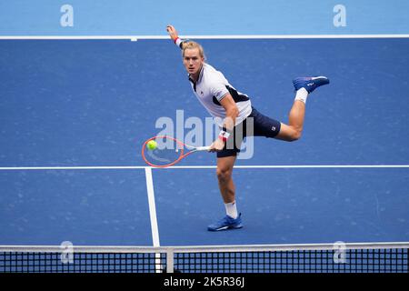 Tokio, Japan. 9. Oktober 2022. Rafael Matos Tennis : Rakuten Japan Open Tennis Championships 2022 Men's Doubles Final im Ariake Colosseum in Tokio, Japan . Quelle: AFLO SPORT/Alamy Live News Stockfoto