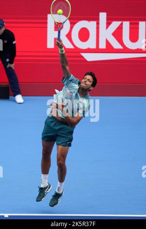 Tokio, Japan. 9. Oktober 2022. Marcelo Melo Tennis : Rakuten Japan Open Tennis Championships 2022 Men's Doubles Final im Ariake Colosseum in Tokio, Japan . Quelle: AFLO SPORT/Alamy Live News Stockfoto