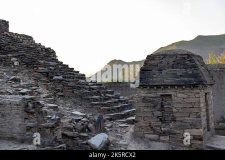 Amluk dara Stupa buddhistische Religion Ort im swat-Tal, Pakistan Stockfoto