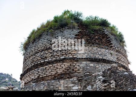 Amluk dara Stupa wurde erstmals 1926 von einem ungarisch-britischen Archäologen Sir Aurel Stein entdeckt. Es wurde später von Domenico Faccena im Jahre 60 studiert Stockfoto