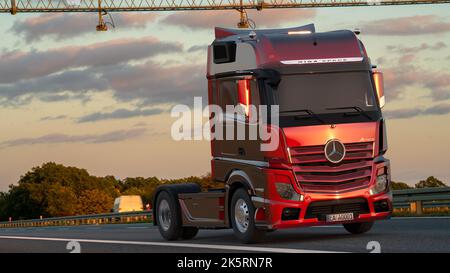 Mercedes-Benz Actros LKW Stockfoto