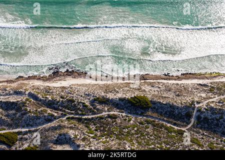 Westküste, nördlich von Langebaan, Südafrika. Stockfoto