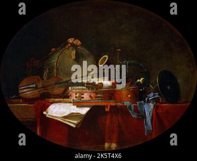 Attribute der Musik, 1767. Private Sammlung. Stockfoto