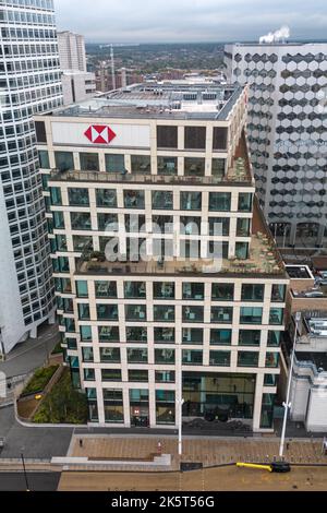 Centenary Square, Birmingham - September 29. 2022 - der Hauptsitz von HSBC UK am Centenary Square in Birmingham. Bild: Scott CM / Alamy Live New Stockfoto