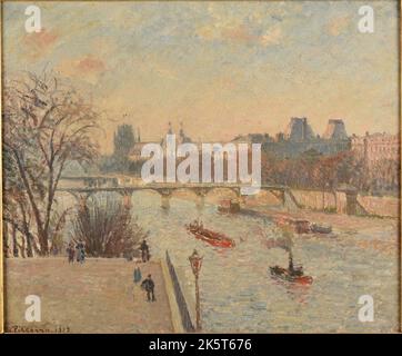 Le Louvre, 1902. Gefunden in der Sammlung der Mus&#xe9;e des Beaux-Arts, Reims. Stockfoto