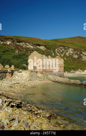 Porth Wen, Brickworks, Llanbadrig, Anglesey, Nordwales, Vereinigtes Königreich. Stockfoto