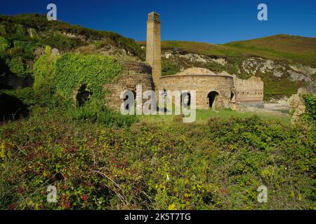 Porth Wen, Brickworks, Llanbadrig, Anglesey, Nordwales, Vereinigtes Königreich. Stockfoto