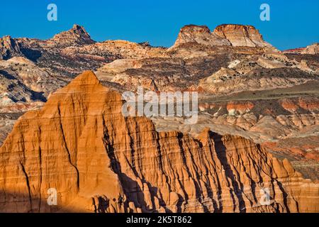 Lower South Desert, Jailhouse Rock Area, von der Hartnet Formation, Hartnet Road, Capitol Reef National Park, Utah, USA Stockfoto