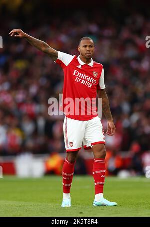 London, Großbritannien. 9. Oktober 2022. Gabriel von Arsenal während des Spiels der Premier League im Emirates Stadium, London. Bildnachweis sollte lauten: David Klein/Sportimage Kredit: Sportimage/Alamy Live News Stockfoto