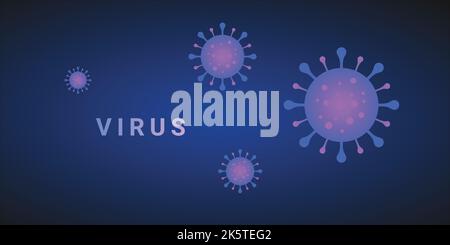 Landschaftsvirus Abstract Background Vector Illustration. Stock Vektor