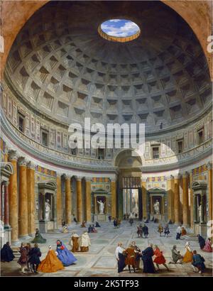 Der Innenraum des Pantheons, Rom, Giovanni Paolo Panini, 1734 Stockfoto