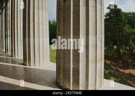 Gedenkstätte Walhalla in Donaustauf im bayerischen Regensburg Stockfoto