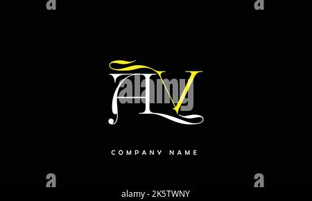 AV, VA Abstract Letters Logo Monogramm Stock Vektor