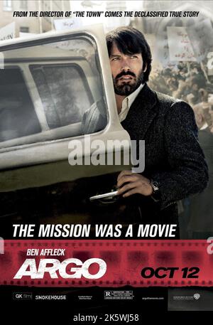 Argo 2012 Ben Affleck Argo Movie Poster Stockfoto