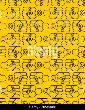 Faustmuster nahtlos . Fäuste Hintergrund. Vektorstruktur Stock Vektor