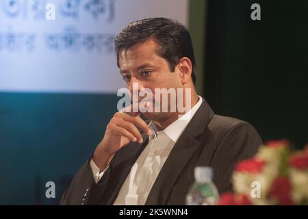 Dhaka, Bangladesch - 11. Dezember 2015: Sajeeb Wazed Joy ist der einzige Sohn des Premierministers von Bangladesch, Sheikh Hasina. Er dient als Berater der Gov Stockfoto