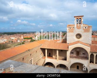 Palast der Könige von Mallorca in Perpignan. Stockfoto