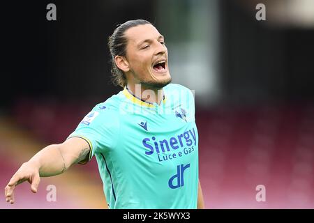 Milan Djuric von Hellas Verona während der Serie Ein Spiel zwischen US Salernitana 1919 und Hellas Verona im Stadio Arechi, Salerno, Italien am 9. Oktober 202 Stockfoto