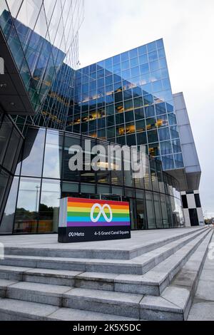 meta facebook emea Hauptsitz 4-5 Grand Canal Square dublin republik irland Stockfoto