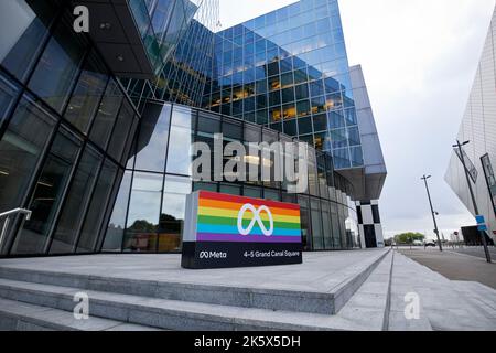 meta facebook emea Hauptsitz 4-5 Grand Canal Square dublin republik irland Stockfoto