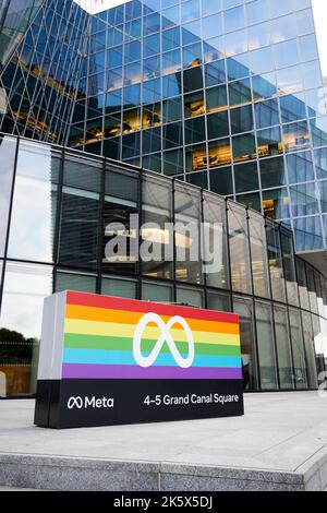 meta facebook emea Hauptsitz 4-5 Grand Canal Square dublin republik irland Stockfoto