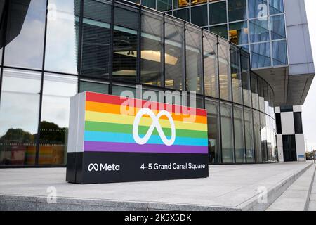 meta facebook emea Hauptsitz 4-5 Grand Canal Square dublin republik irland Stockfoto