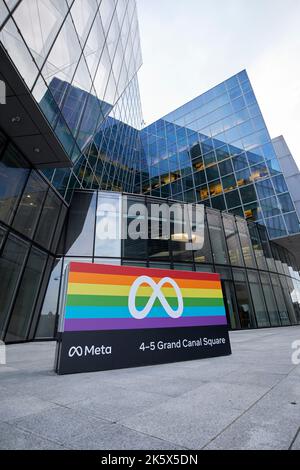 meta facebook emea Hauptsitz 4-5 Grand Canal Square dublin republik irland Stockfoto