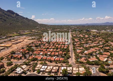 Immobilien in Oro Valley, Vorort von Tucson, Arizona, USA. Stockfoto