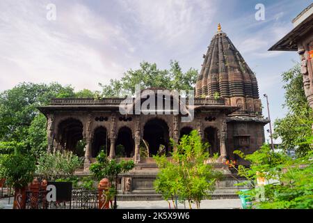 Krishnapura Chhatri, Indore, Madhya Pradesh. Indische Architektur. Alte Architektur des indischen Tempels. Stockfoto
