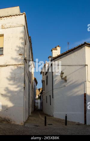 Ronda, Spanien - Oktober 11: Architektonische Details der Bergstadt Ronda, die sich über der tiefen Schlucht „El Tajo“ in Andalusien, Spanien, befindet, Oktober 1 Stockfoto