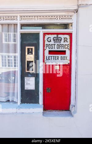 Old GR Post Office Postbox, Robertsbridge, East Sussex, Großbritannien Stockfoto