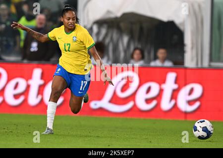 Genua, Italien. 10. Oktober 2022. Luigi Ferraris Stadium, Geova, Italien, 10.10.22 Ariadina (17 Brasile) während eines Freundschaftsspiel zwischen Italien und Brasilien im Luigi Ferraris Stadium in Genua, Italien Fußball (Cristiano Mazzi/SPP) Credit: SPP Sport Press Photo. /Alamy Live News Stockfoto